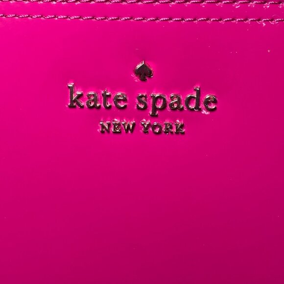 Kate Spade New York Rowe Pink Patent Leather Satchel Handbag Tassel **READ** - Picture 1 of 10